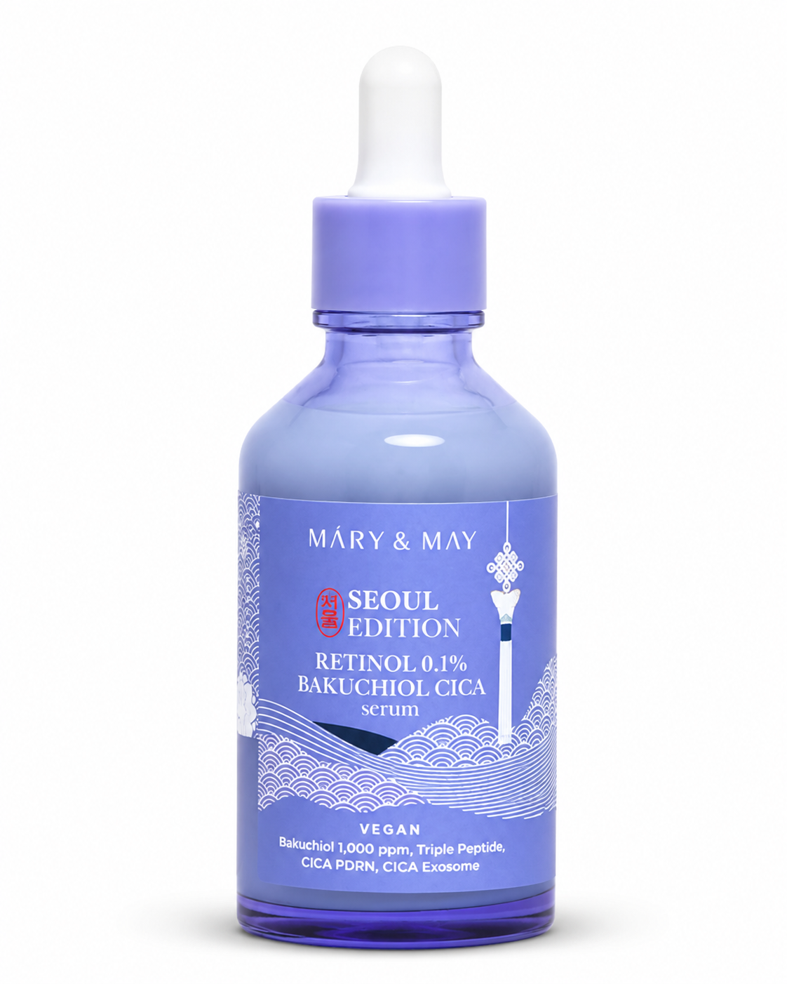 ✨ MARY & MAY SEOUL EDITION RETINOL 0.1% BAKUCHIOL CICA SERUM