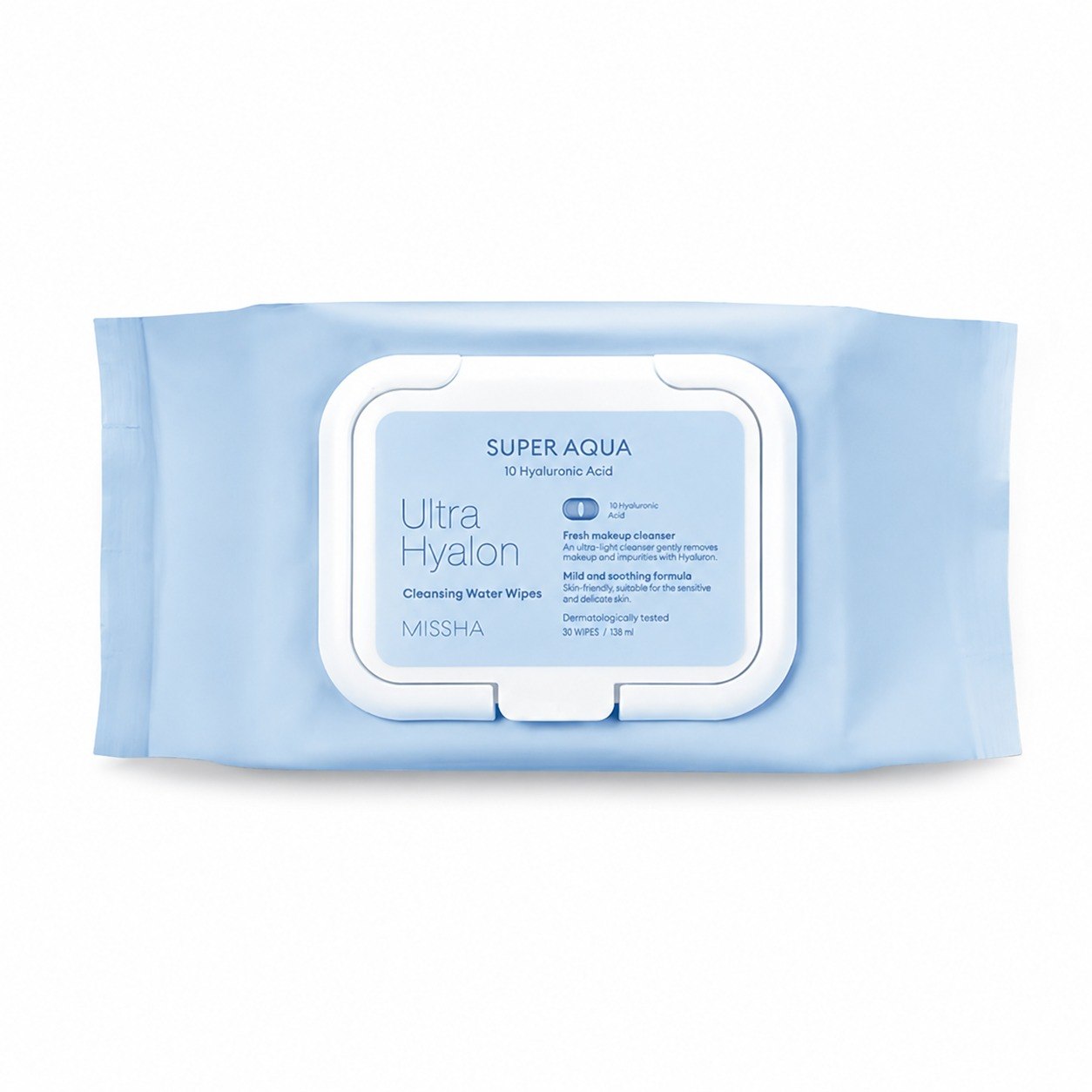 MISSHA SUPER AQUA ULTRA HYALON CLEANSING WATER WIPES