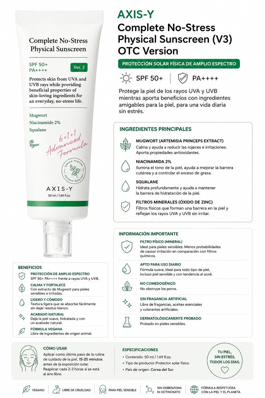AXIS-Y COMPLETE NO-STRESS PHYSICAL SUNSCREEN V.3