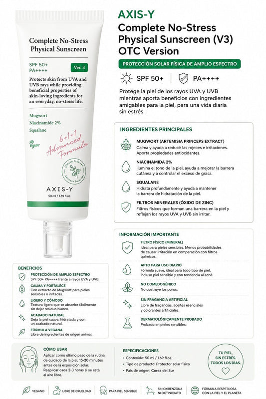 AXIS-Y COMPLETE NO-STRESS PHYSICAL SUNSCREEN V.3