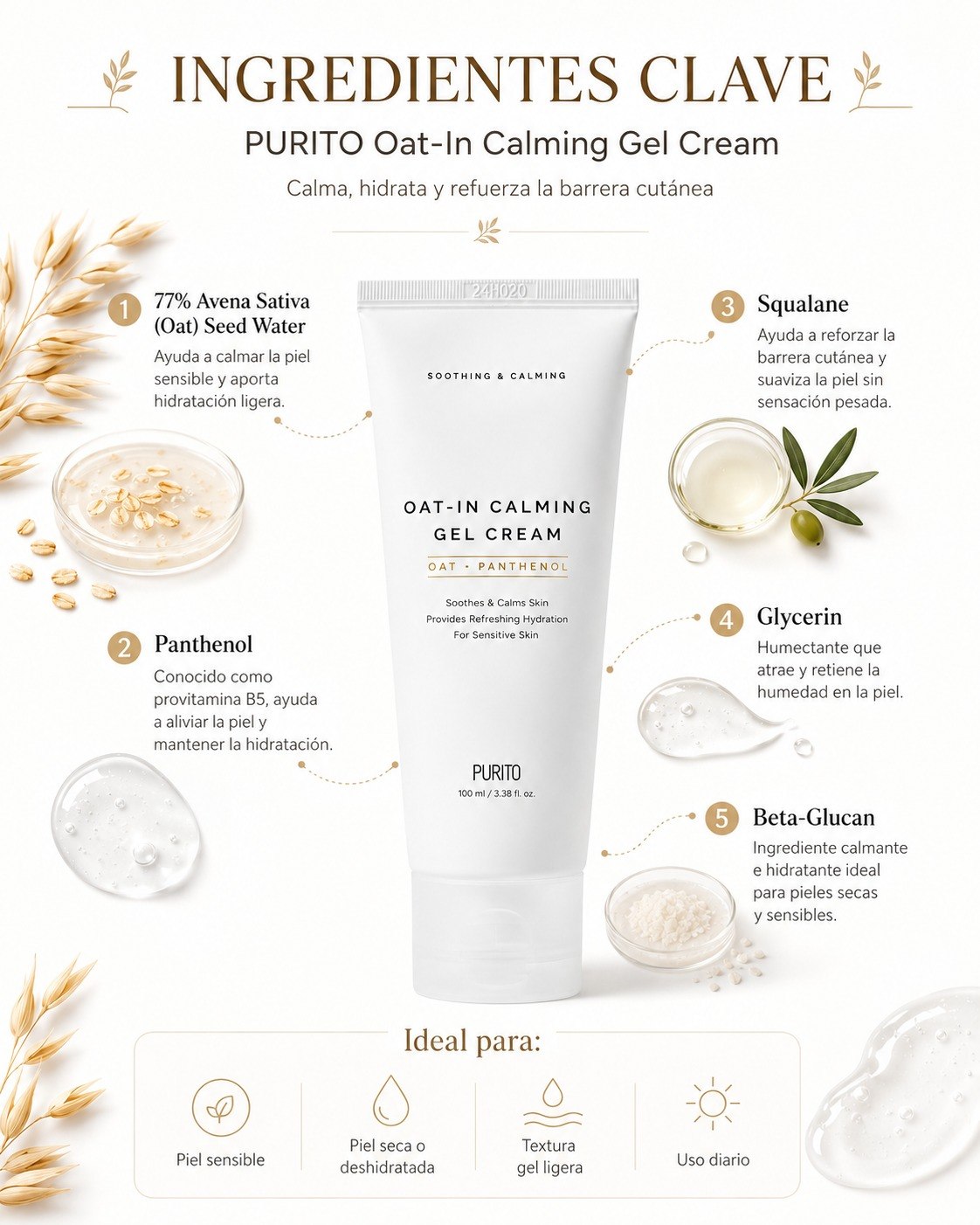 PURITO OAT-IN CALMING GEL CREAM
