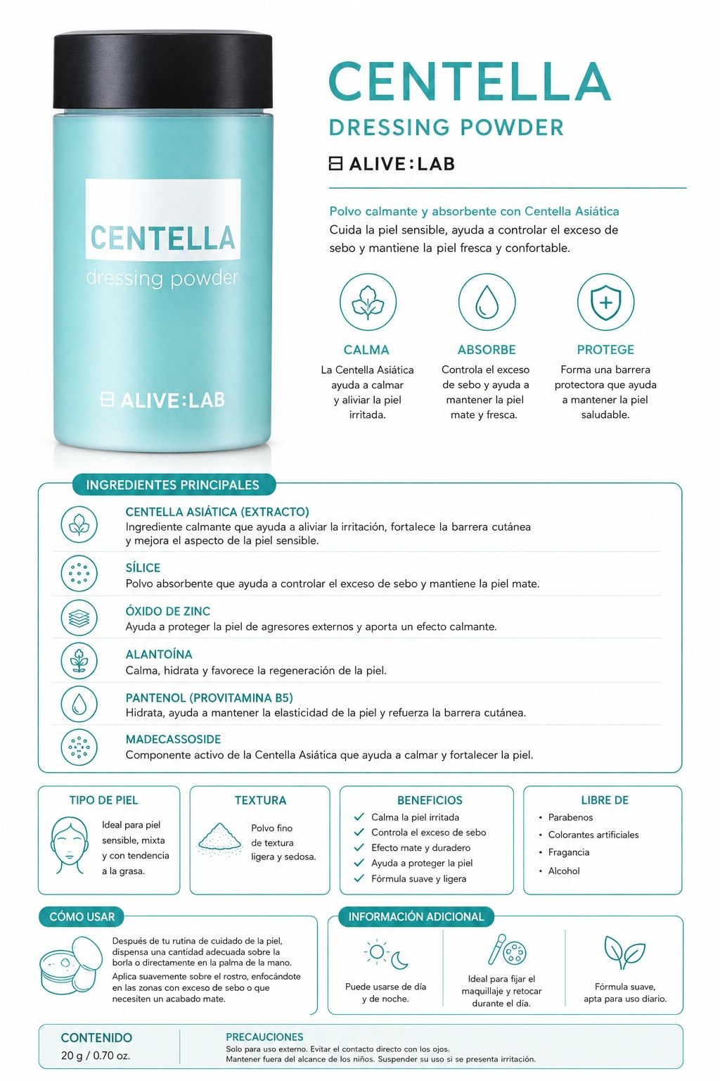 ALIVE:LAB CENTELLA DRESSING POWDER