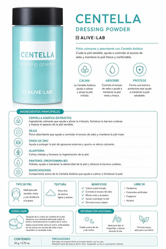 ALIVE:LAB CENTELLA DRESSING POWDER